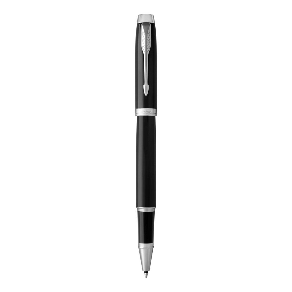 Parker IM roller lacca nera finiture cromate 1931658