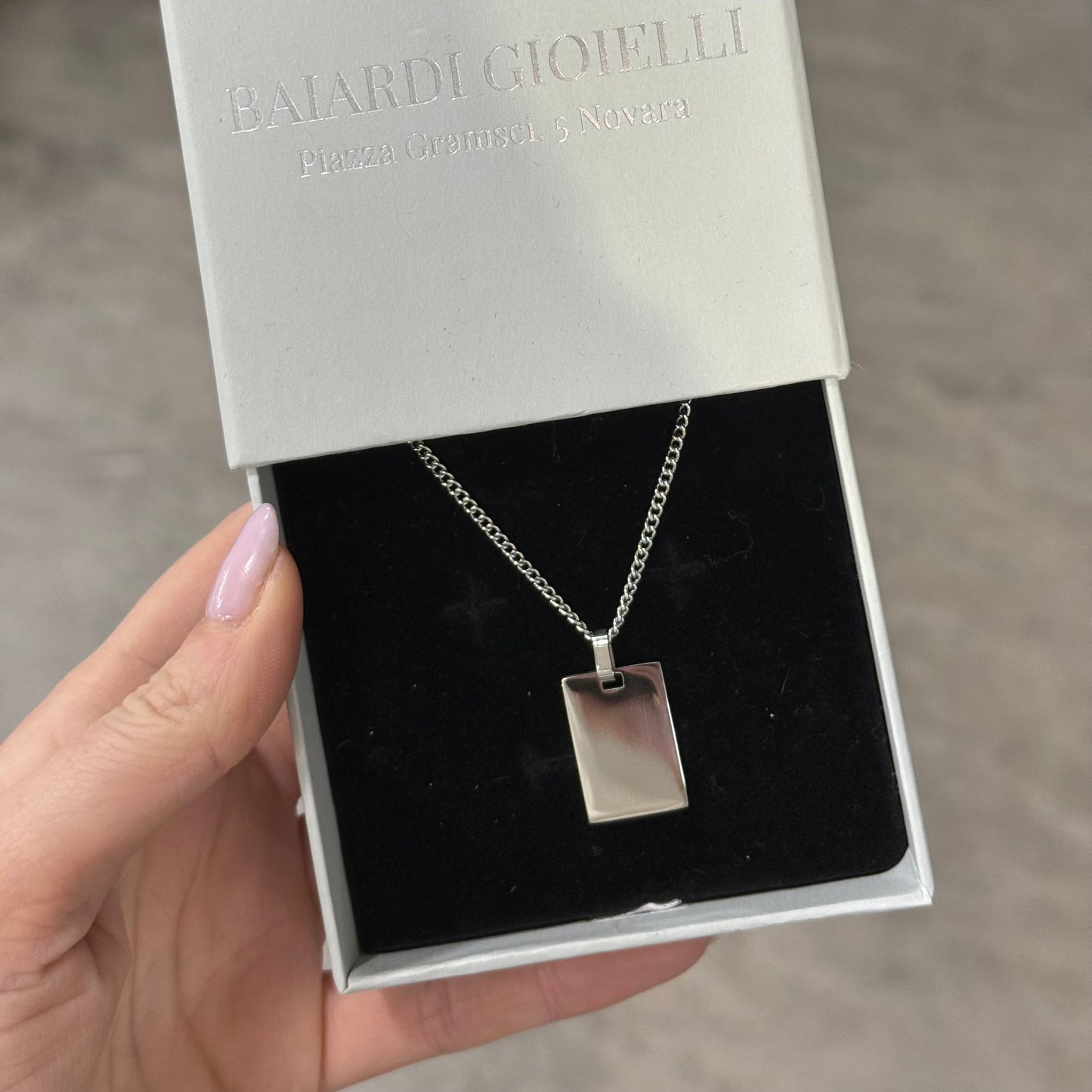 Ciondolo piastrina Silver PERSONALIZZABILE