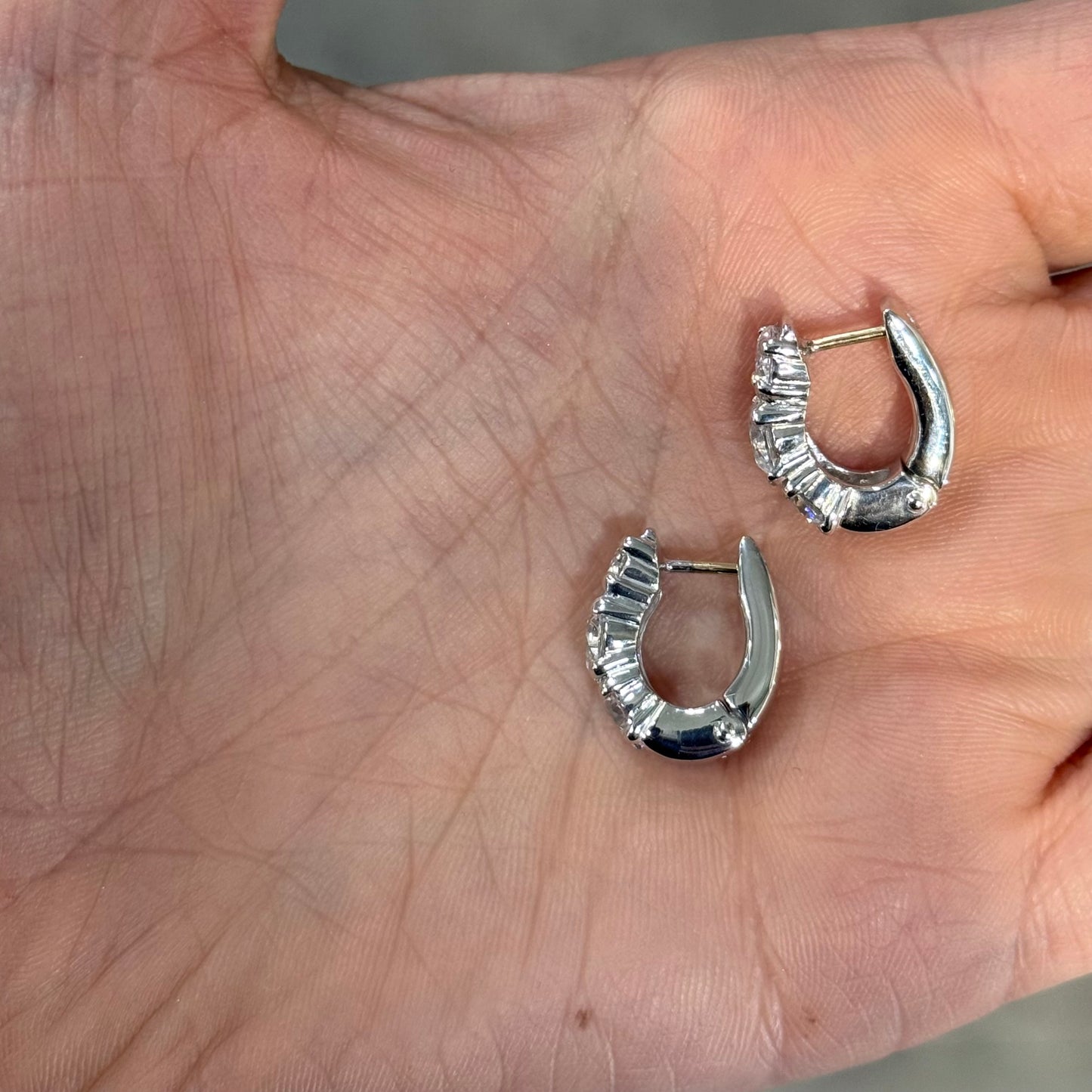 Orecchini trilogy hoops silver