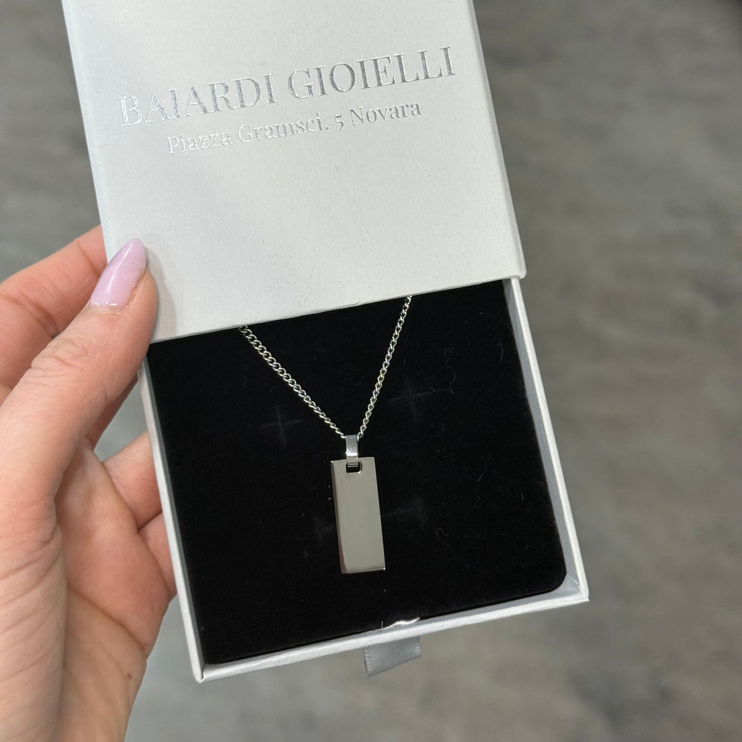 Piastrina Slim Silver PERSONALIZZABILE