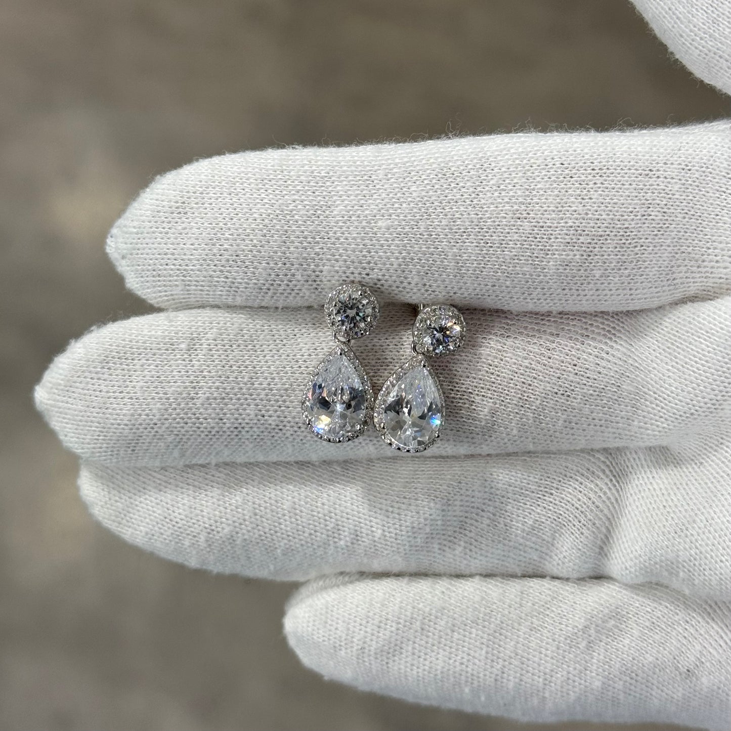 ORECCHINI BOYS TEARS HALO SILVER