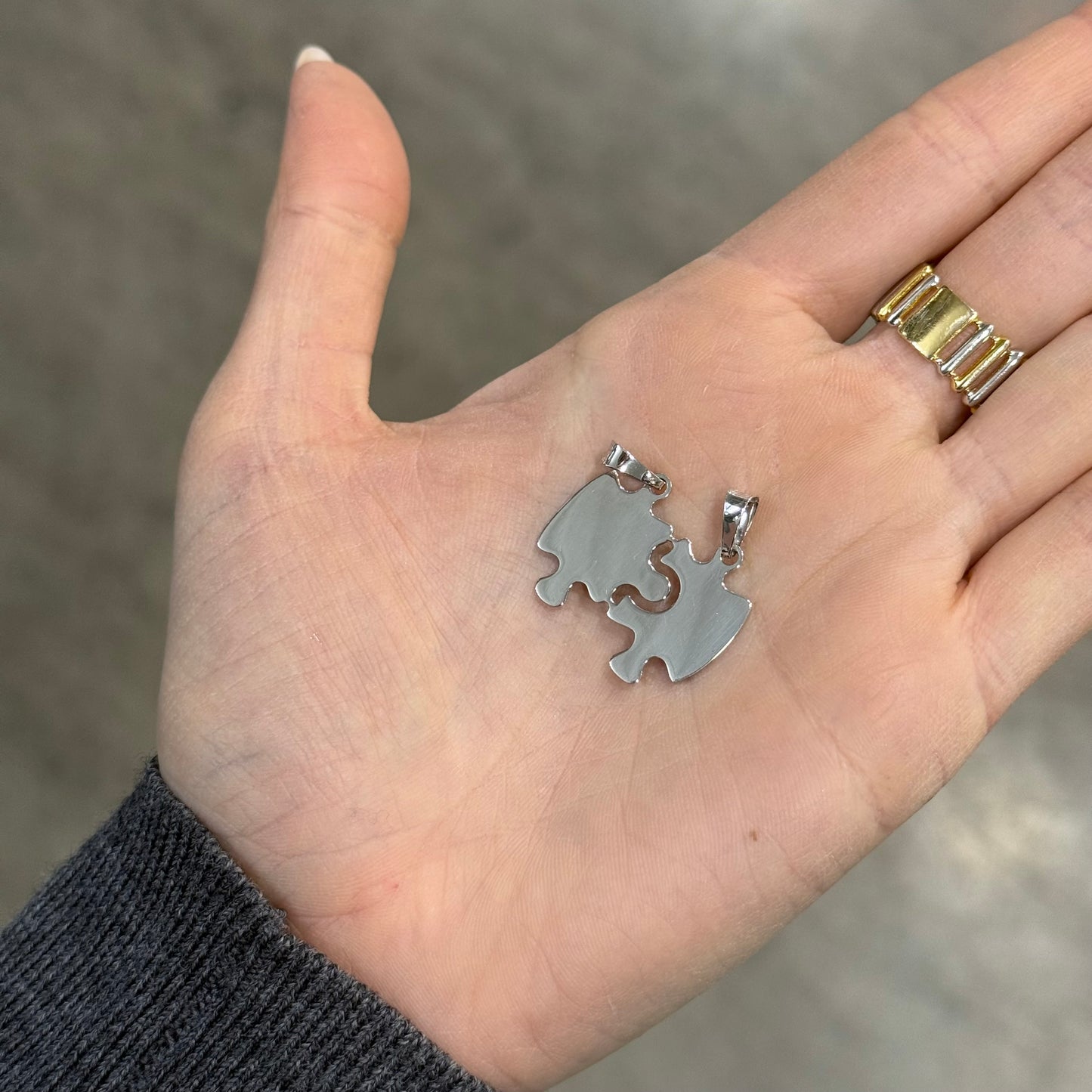 CIONDOLO AMORE PUZZLE DA SPEZZARE