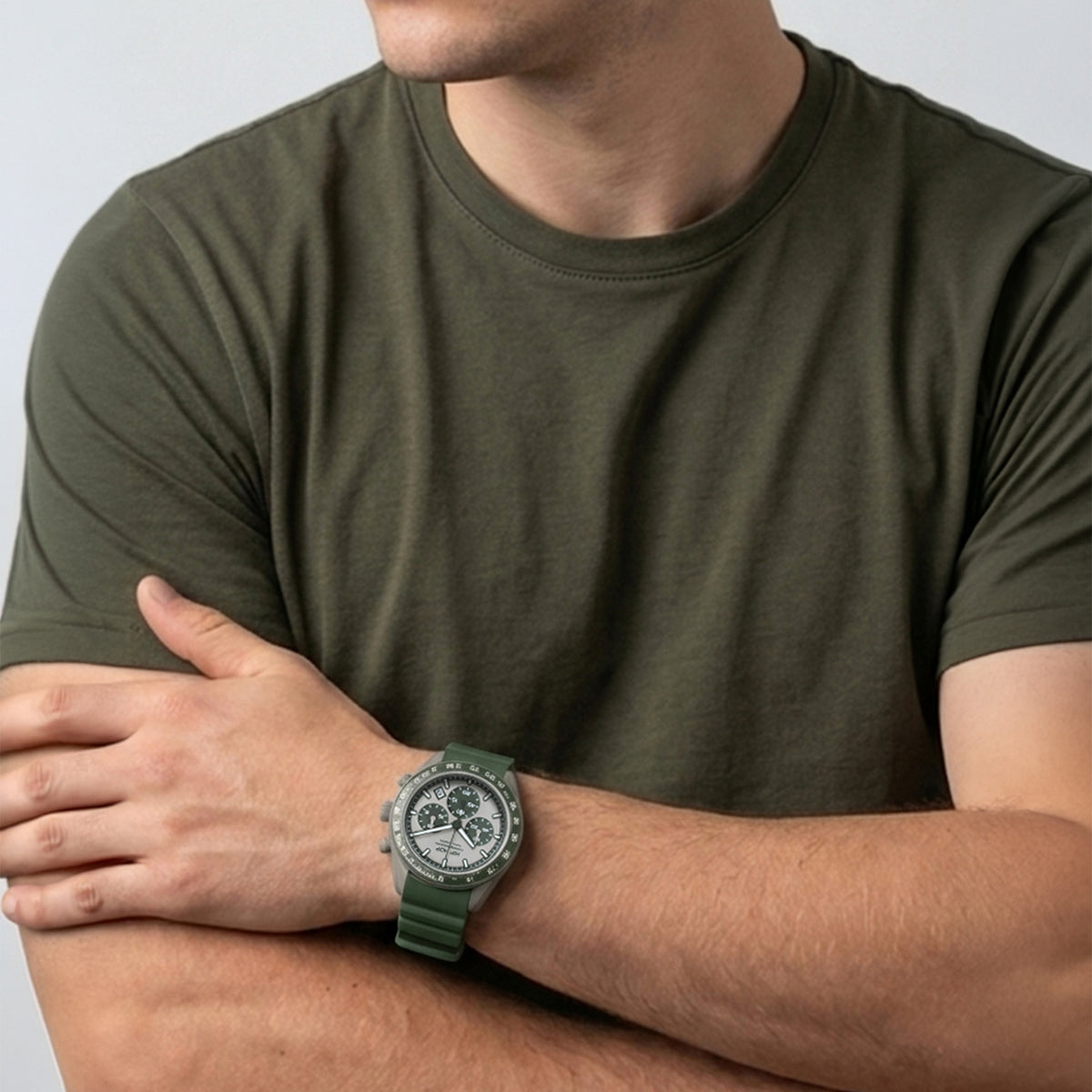 Orologio Hip Hop XT10 cronografo verde oliva