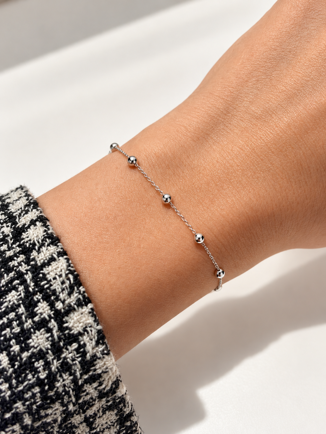 Bracciale saldato Palline – Acciaio