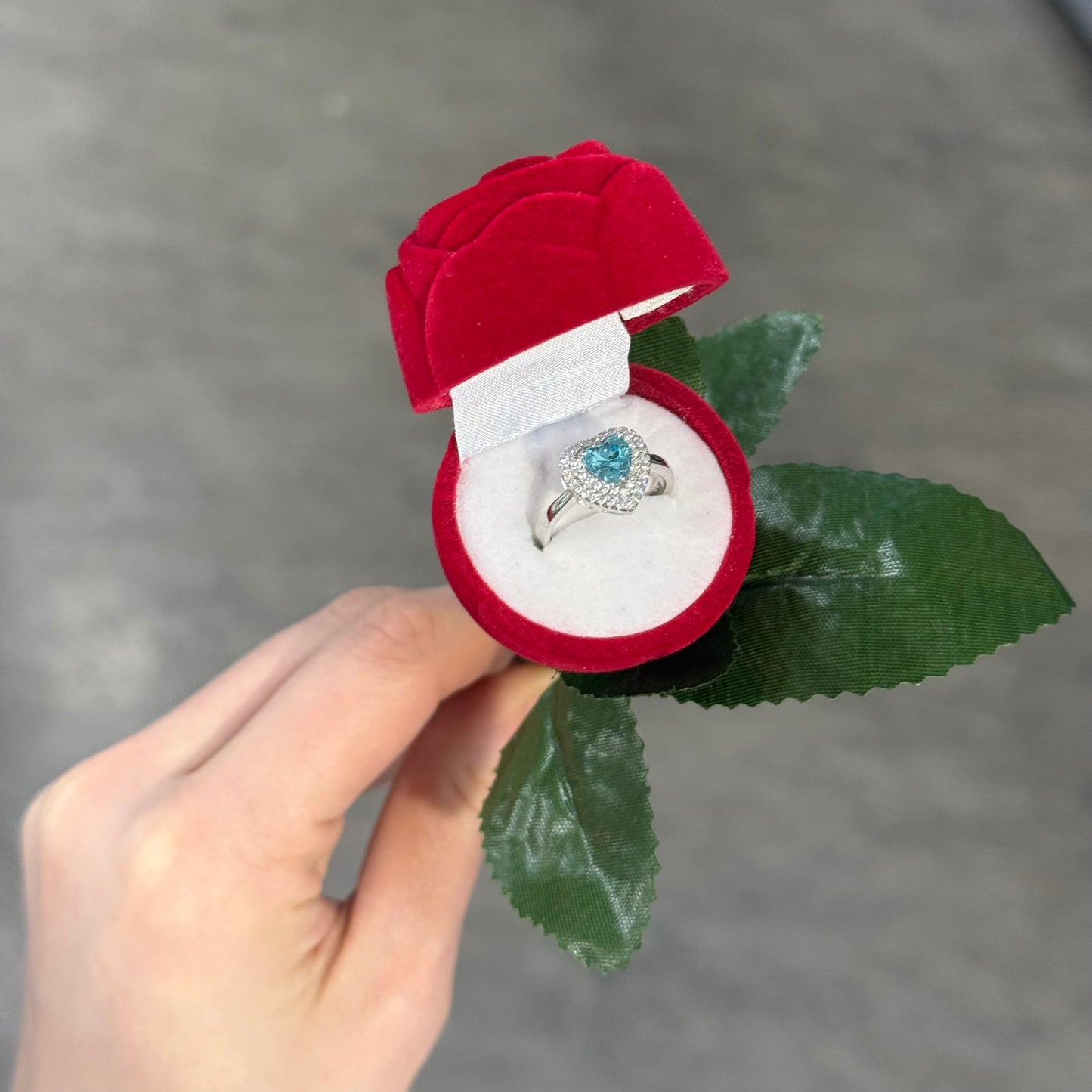 Anello blue heart collezione Rose 2/12
