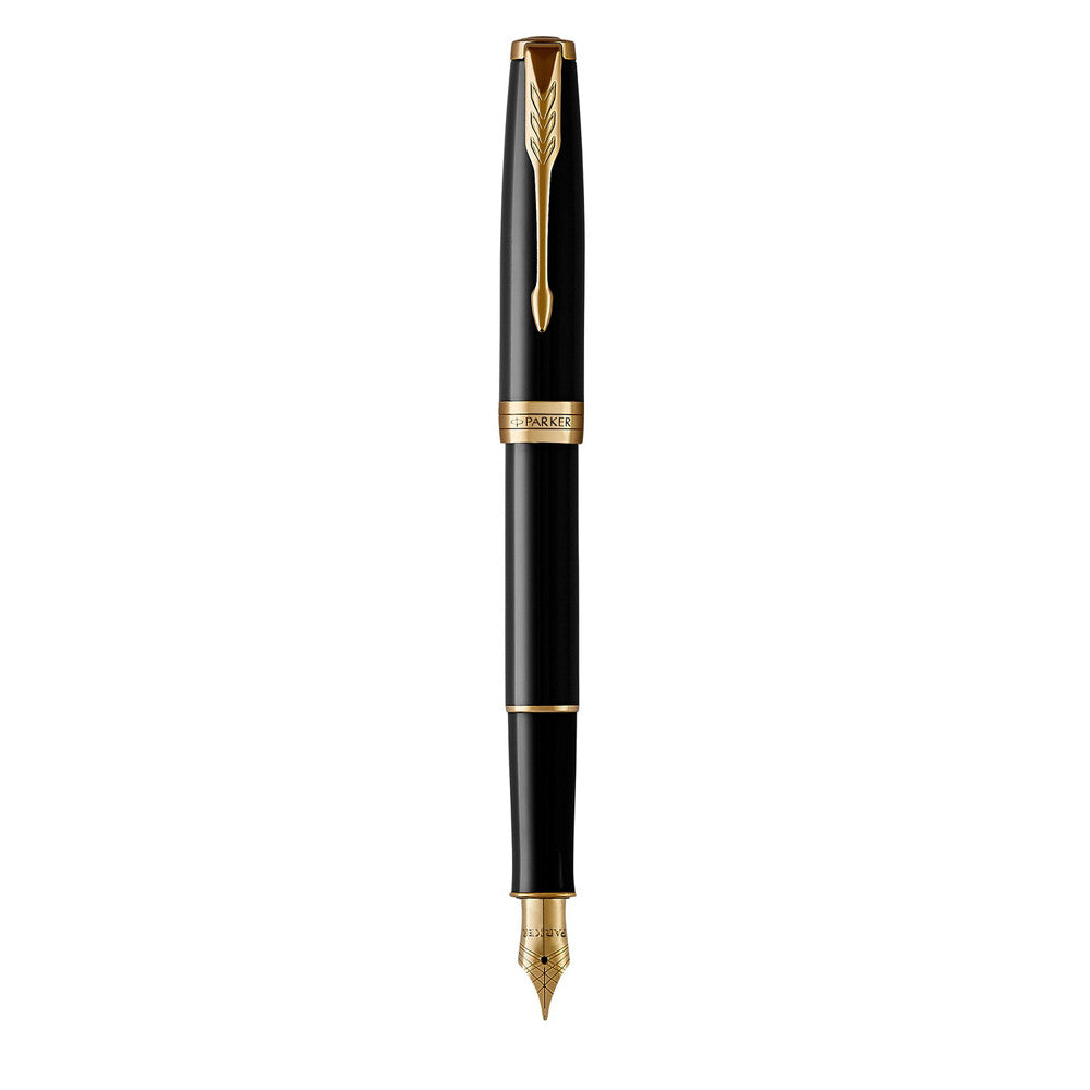 Parker Sonnet penna stilografica lacca nera finiture oro