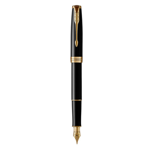 Parker Sonnet penna stilografica lacca nera finiture oro