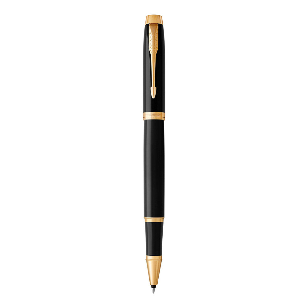 Parker IM roller lacca nera finiture oro 1931659
