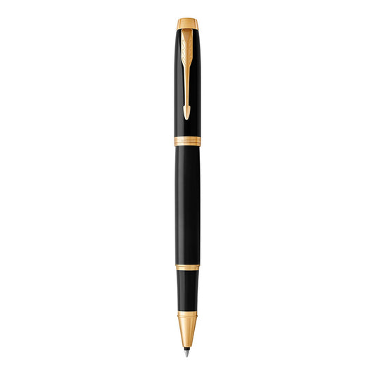 Parker IM roller lacca nera finiture oro 1931659