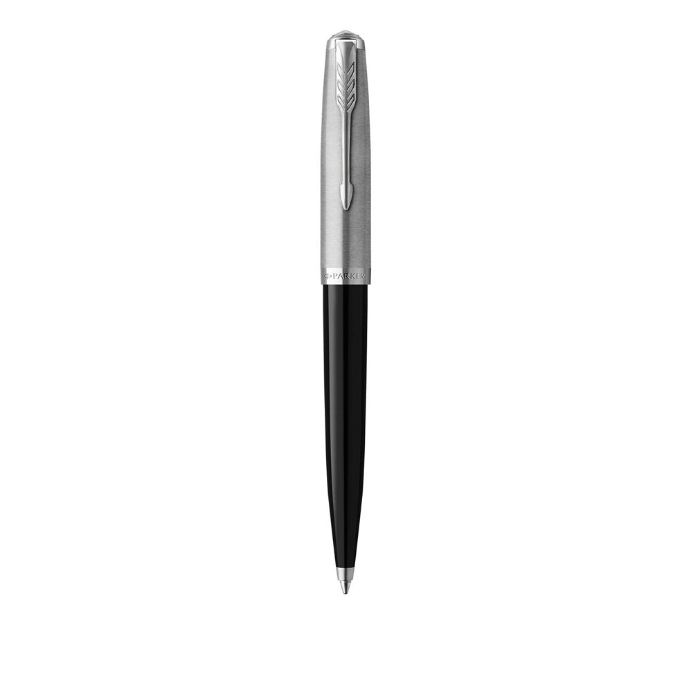 Parker 51 penna a sfera nera finiture cromate 2123493