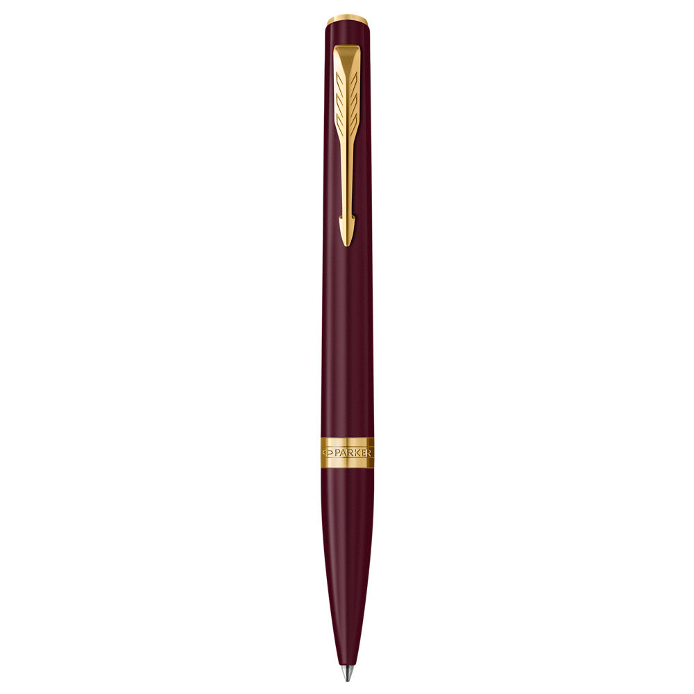 Parker Meridian penna a sfera lacca rossa finiture oro 2231415