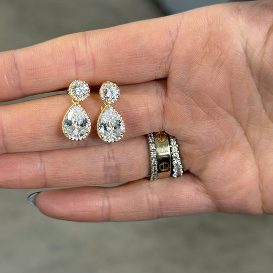 ORECCHINI BOYS TEARS HALO GOLD