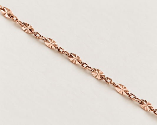 Cavigliera saldata Luce Medium – Acciaio Rose Gold