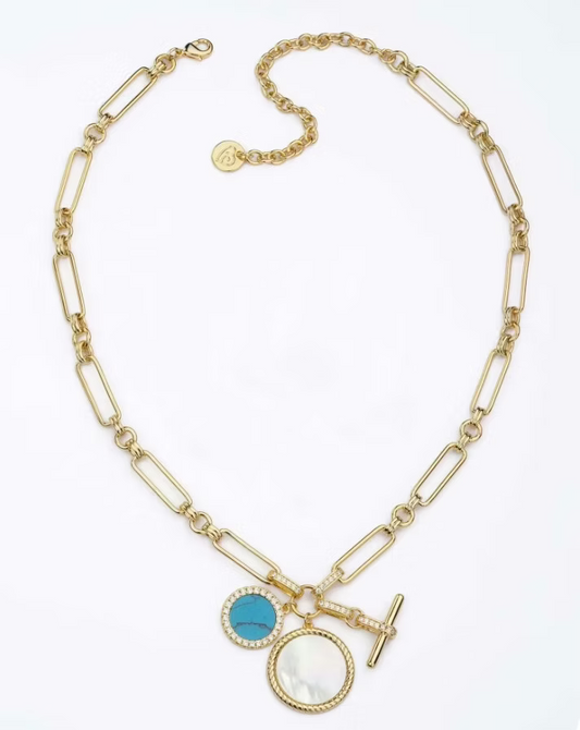 Collana Turchese e Madreperla