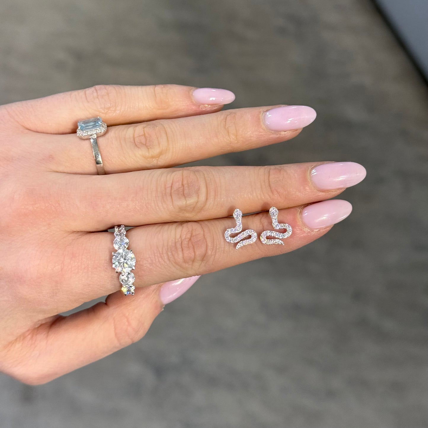 Orecchini Snake Zirconi