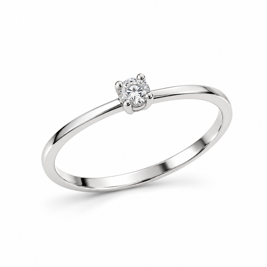 Anello Lucciole in oro 9kt con diamanti 0,09 ct