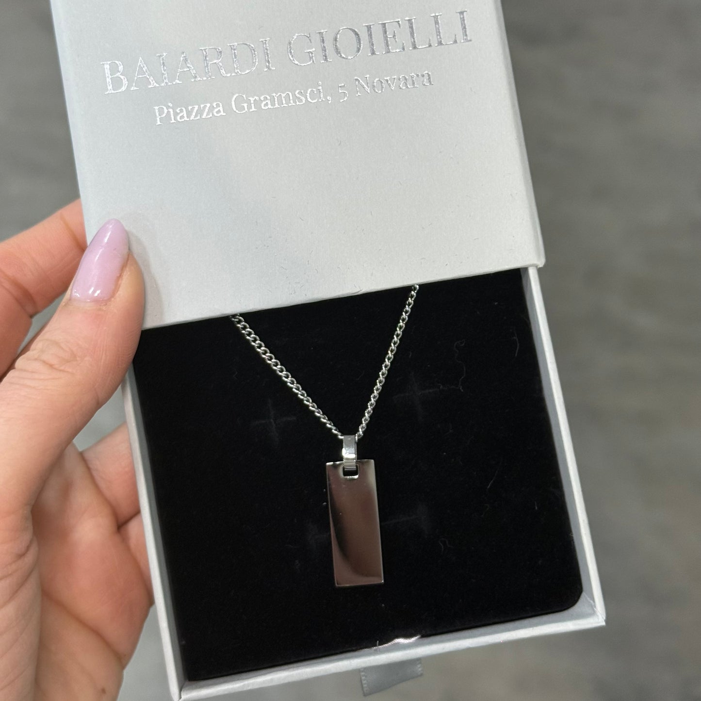 Piastrina Slim Silver PERSONALIZZABILE