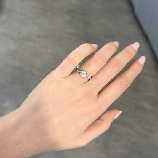 Anello Halo collezione Rose 12/12