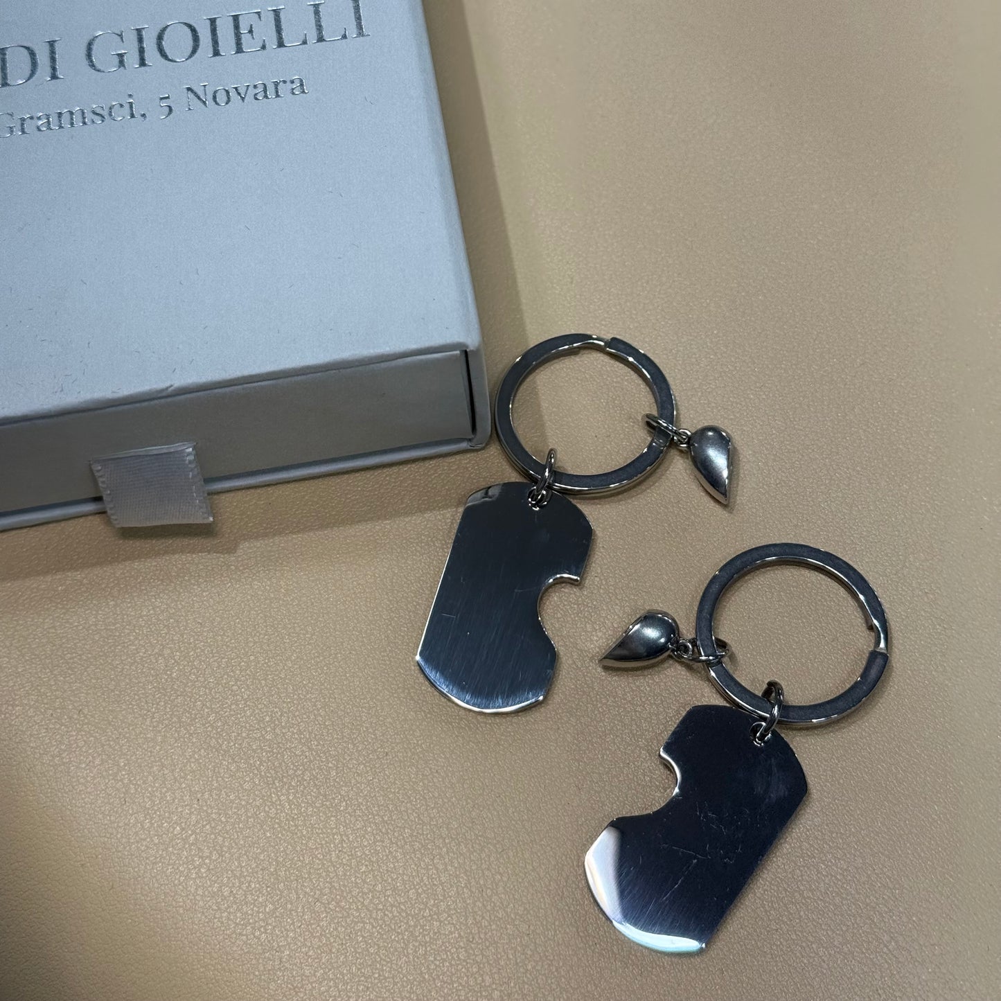 PORTACHIAVI Cuori Magnetici Personalizzabile