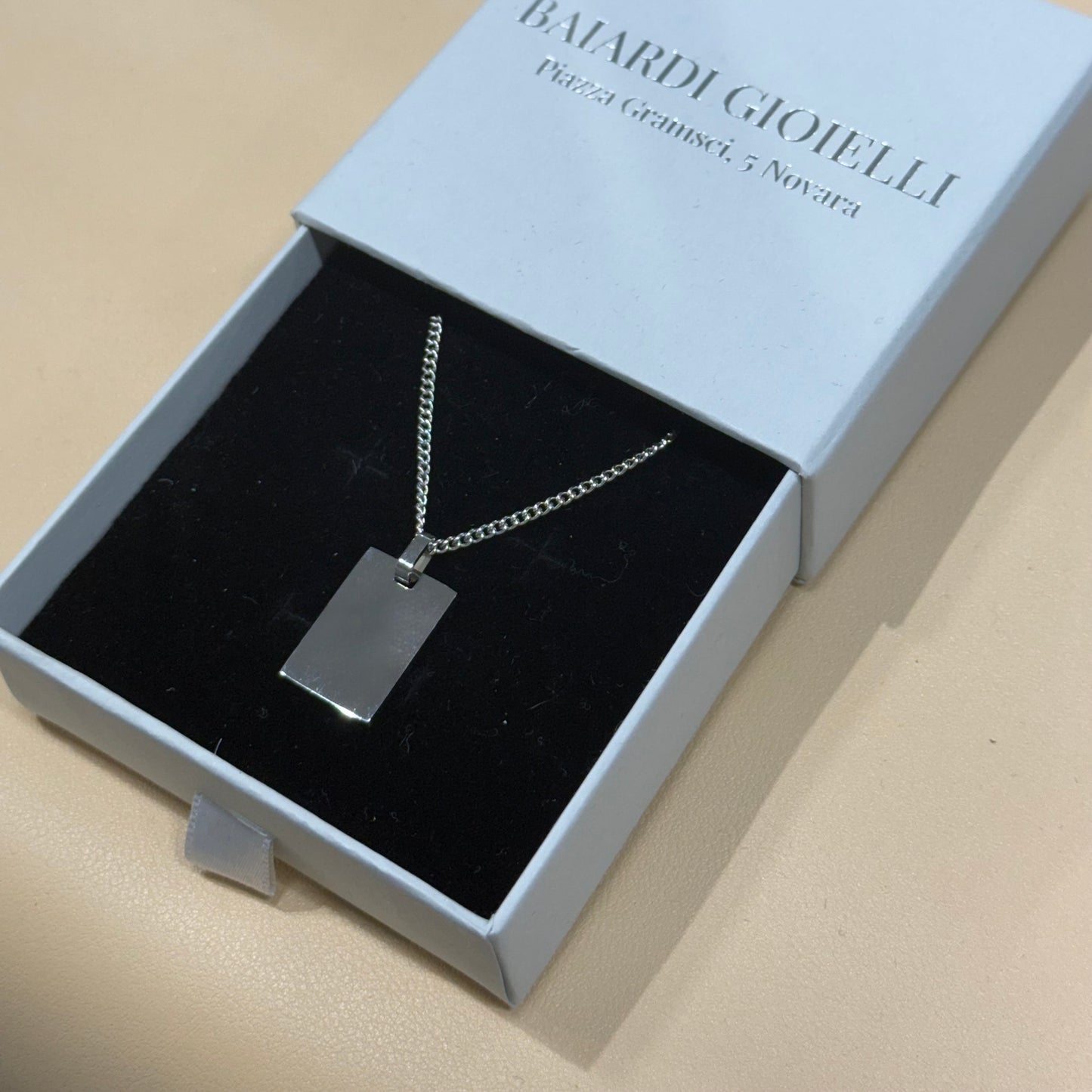 Ciondolo piastrina Silver PERSONALIZZABILE