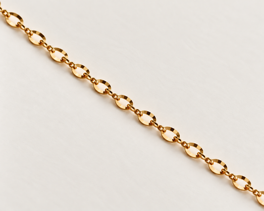 Cavigliera saldata Luce Medium – Acciaio Gold