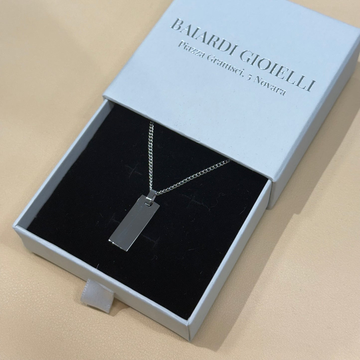 Piastrina Slim Silver PERSONALIZZABILE