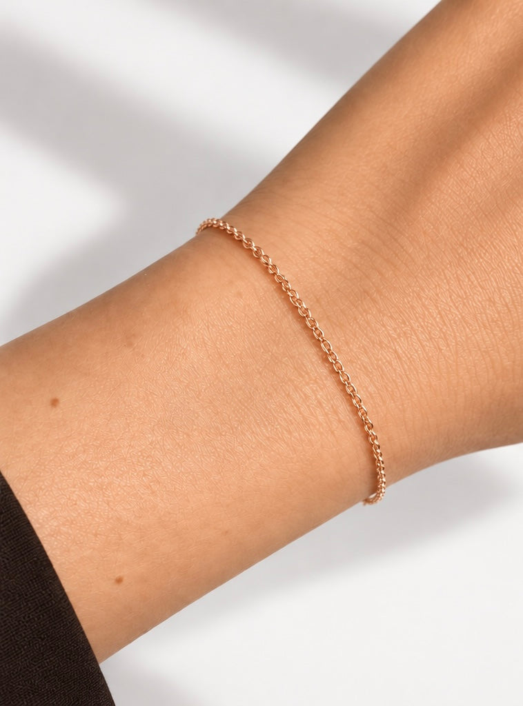 Bracciale saldato Rolò – Oro 18kt rosa