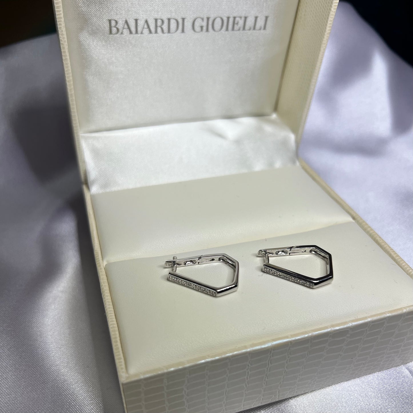 Orecchini geometrici diamanti