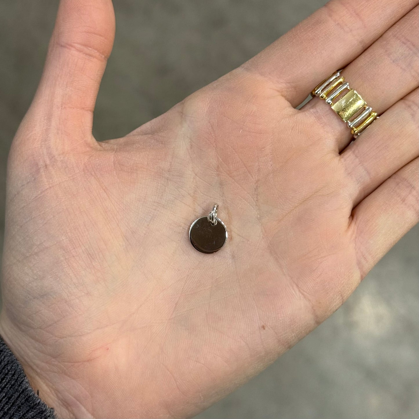 CIONDOLO MINI CERCHIO personalizzabile