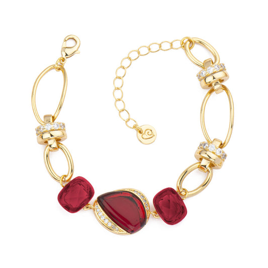 Bracciale Dynasty Dorato Rubino Barbieri