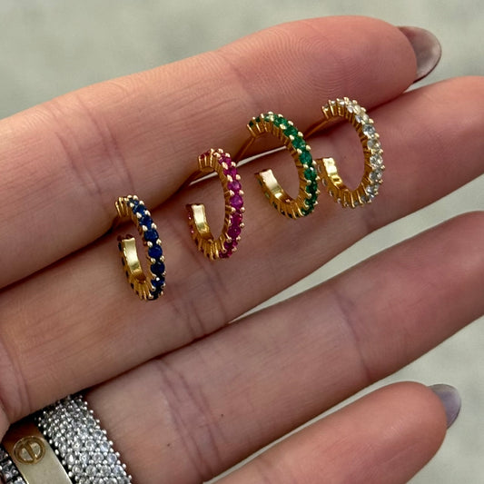 RAINBOW GOLDEN HOOPS