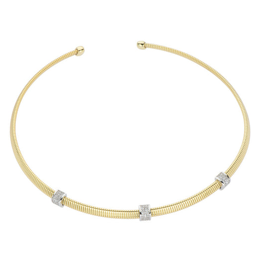 Collana Cleo Collier Tubogas Dorato Barbieri