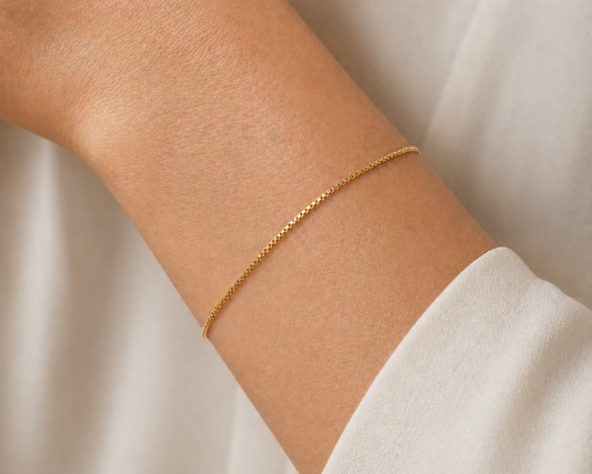 Bracciale saldato - Veneziana Medium Oro 18kt Giallo