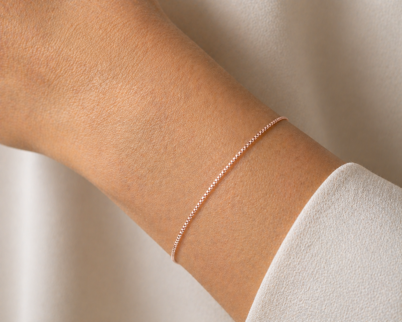 Bracciale saldato - Veneziana Medium Oro 18kt Rosa