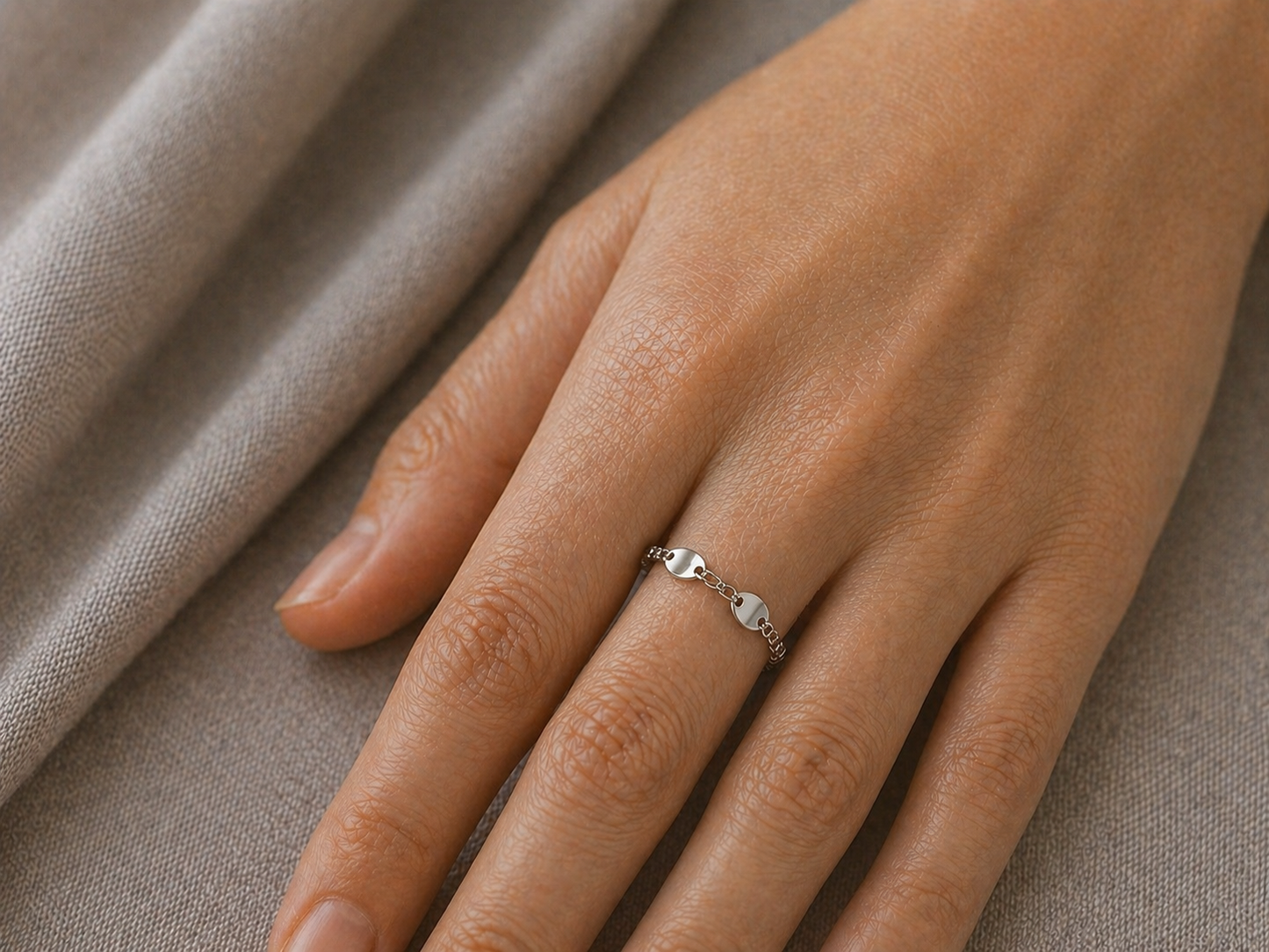 Anello Saldato - Luce Acciaio Silver