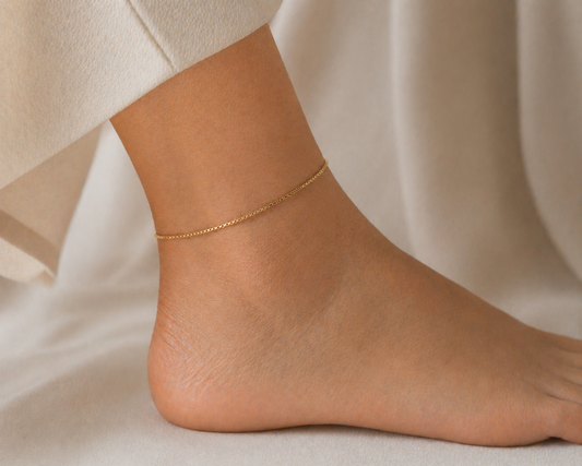 Cavigliera saldata - Veneziana Oro Giallo 18KT