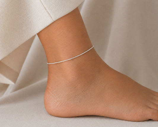 Cavigliera saldata - Veneziana Argento 925