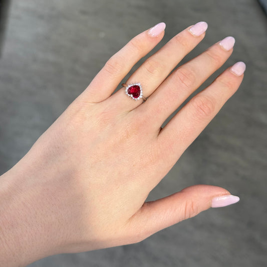 Anello red heart collezione Rose 9/12