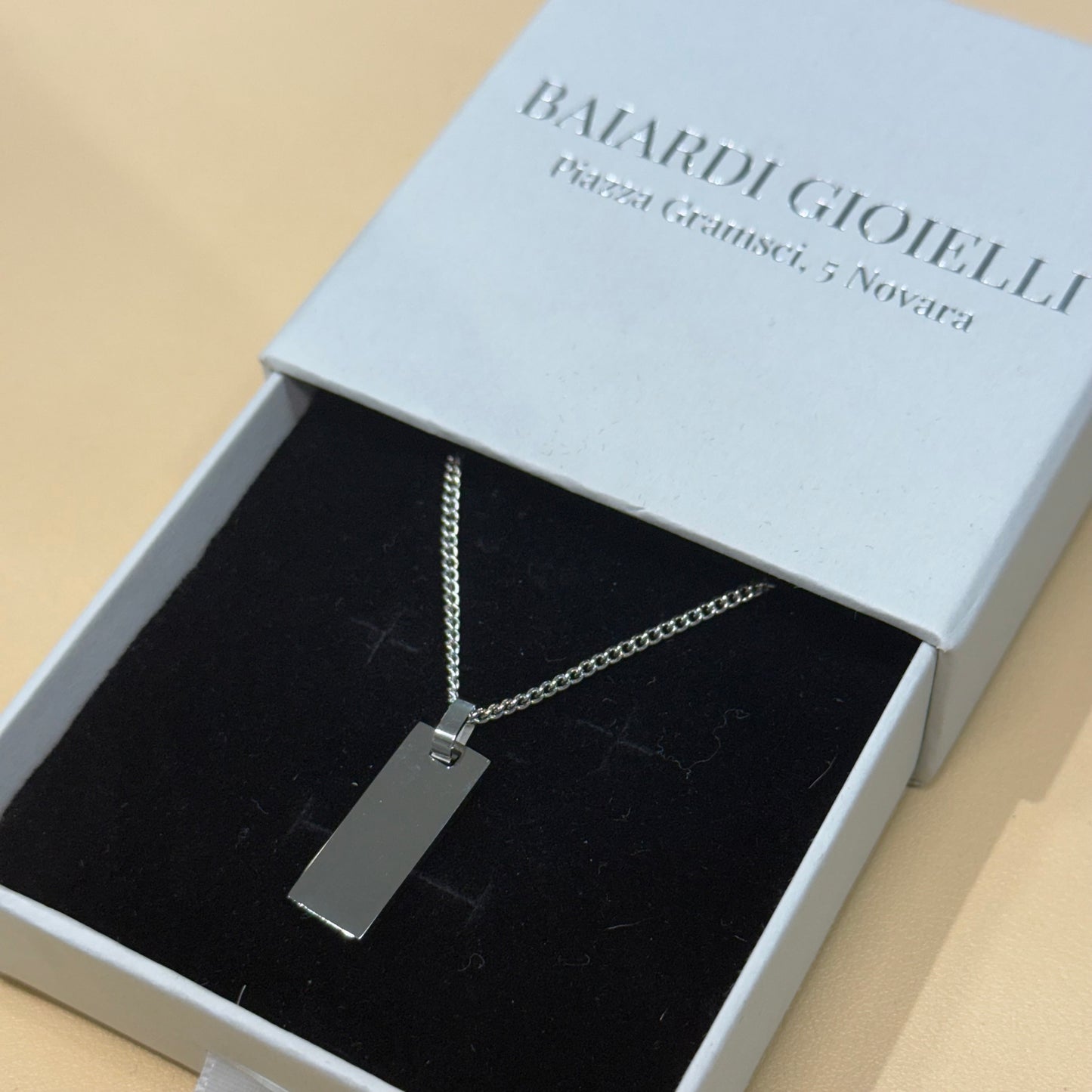 Piastrina Slim Silver PERSONALIZZABILE