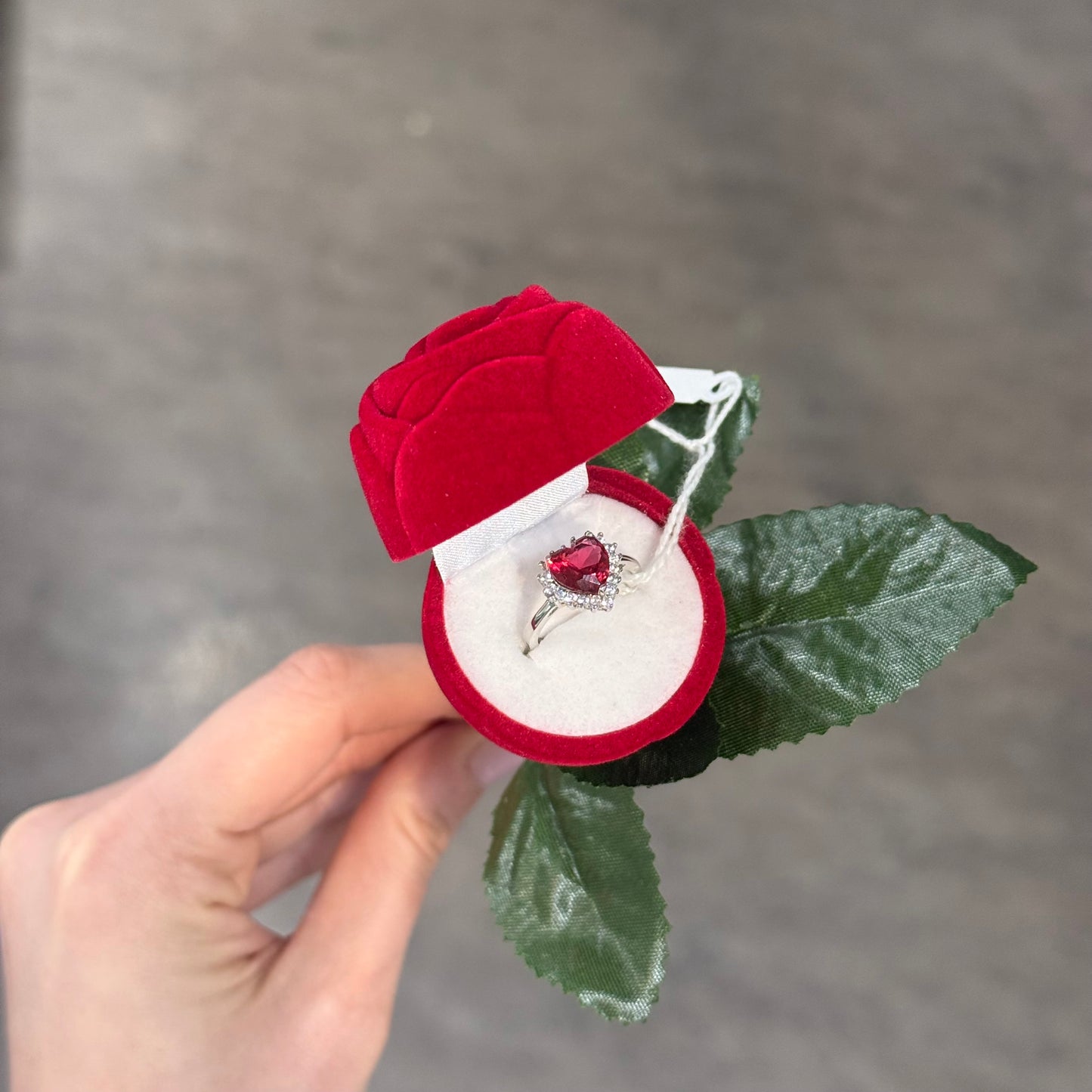 Anello red heart collezione Rose 9/12