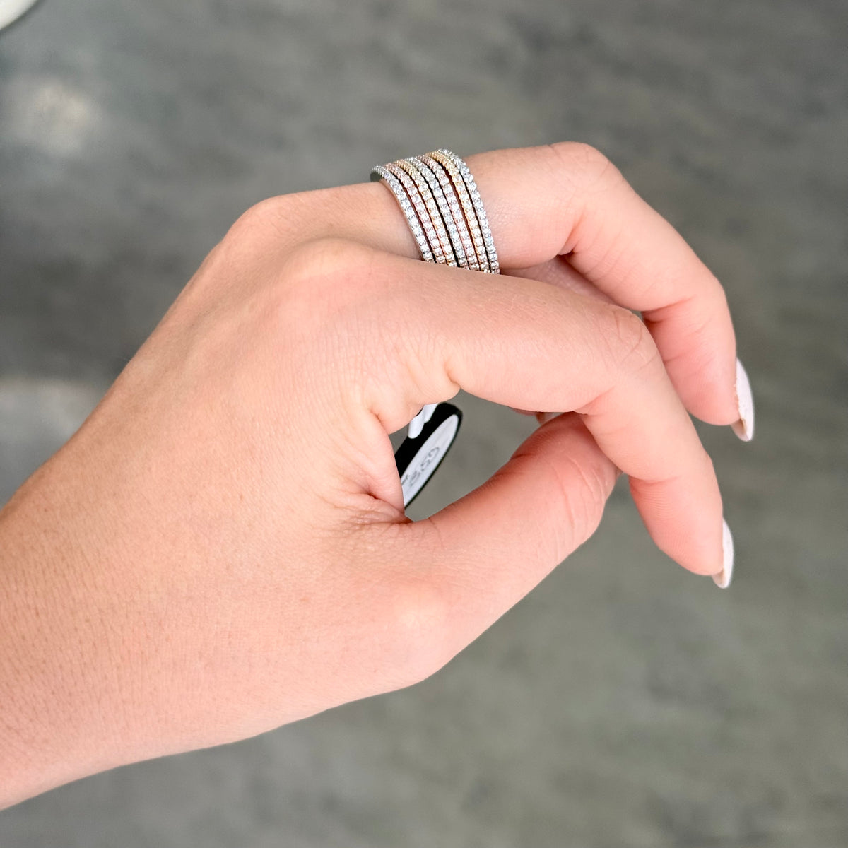 Anello 7 rings mix – Gioielleria Baiardi Novara – foto 3