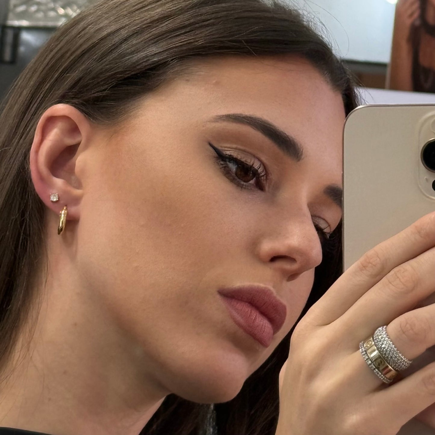 Golden kiss - earrings set