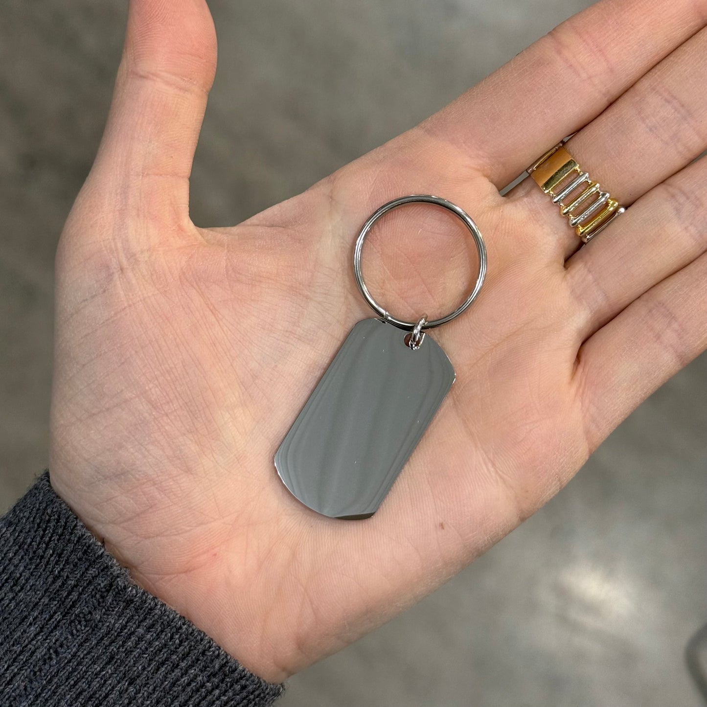 PORTACHIAVI ACCAIO personalizzabile