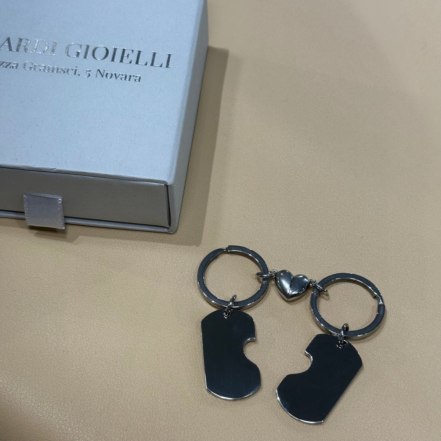 PORTACHIAVI Cuori Magnetici Personalizzabile