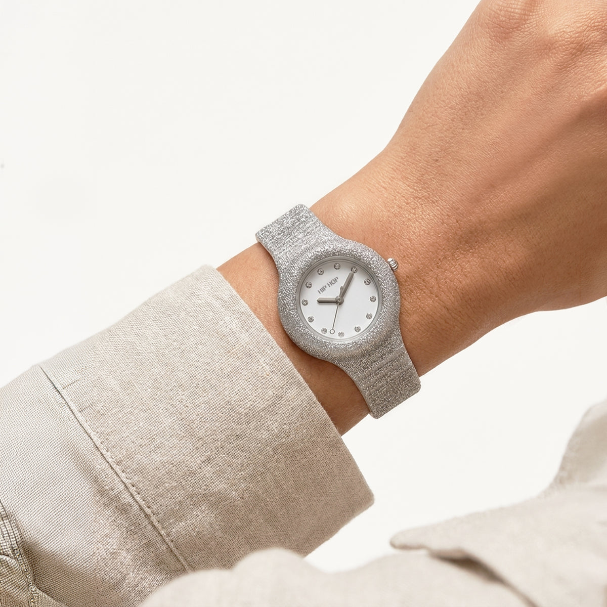 Orologio Hip Hop Shimmer Crush silver
