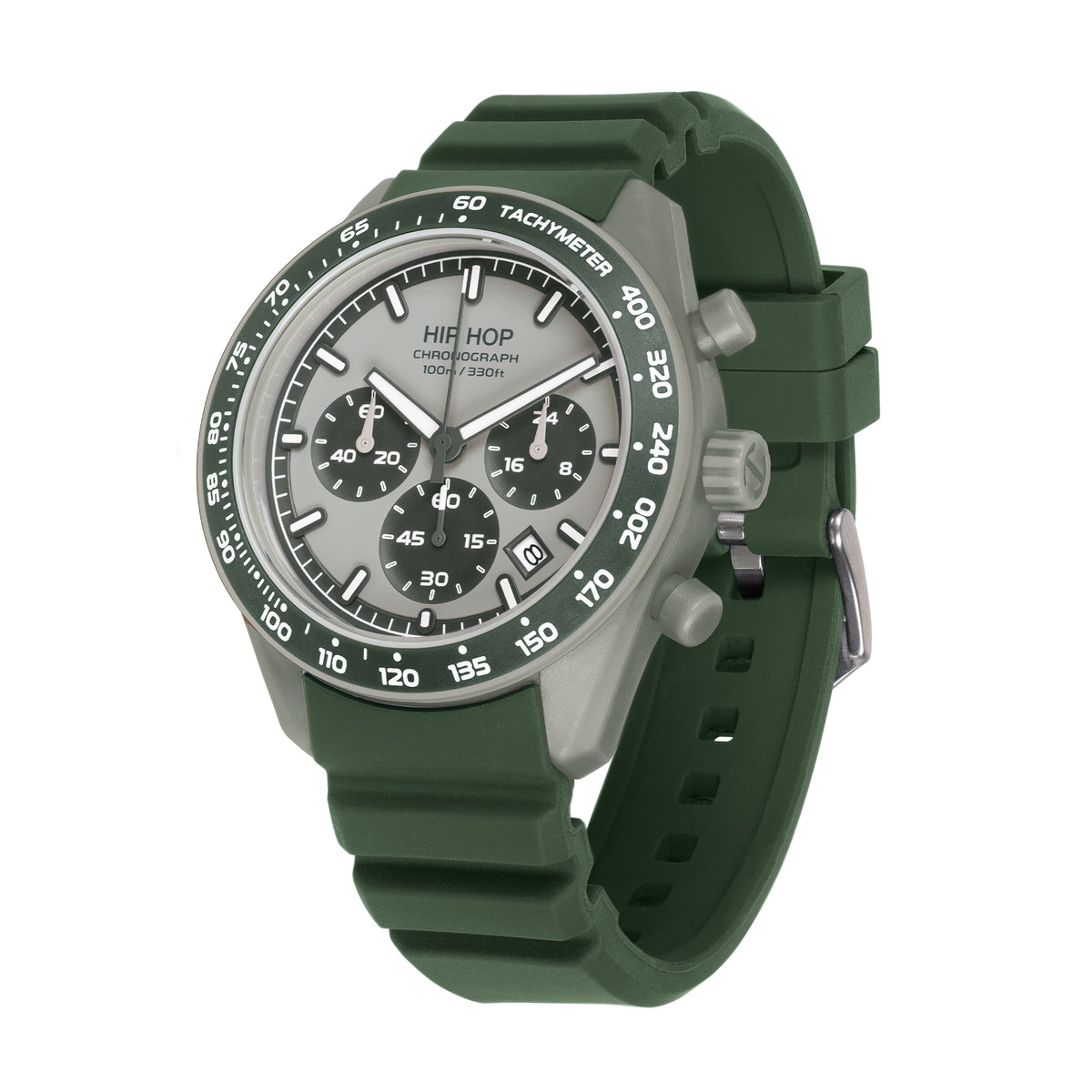 Orologio Hip Hop XT10 cronografo verde oliva