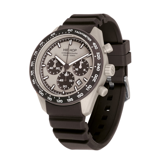 Orologio Hip Hop XT10 cronografo marrone