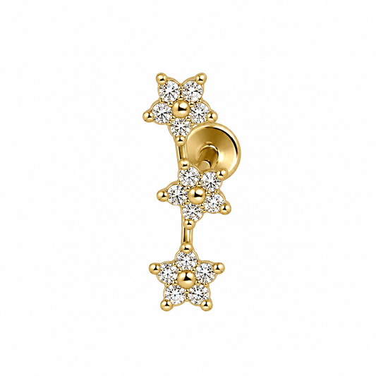 Piercing fiori gold – Gioielleria Baiardi Novara