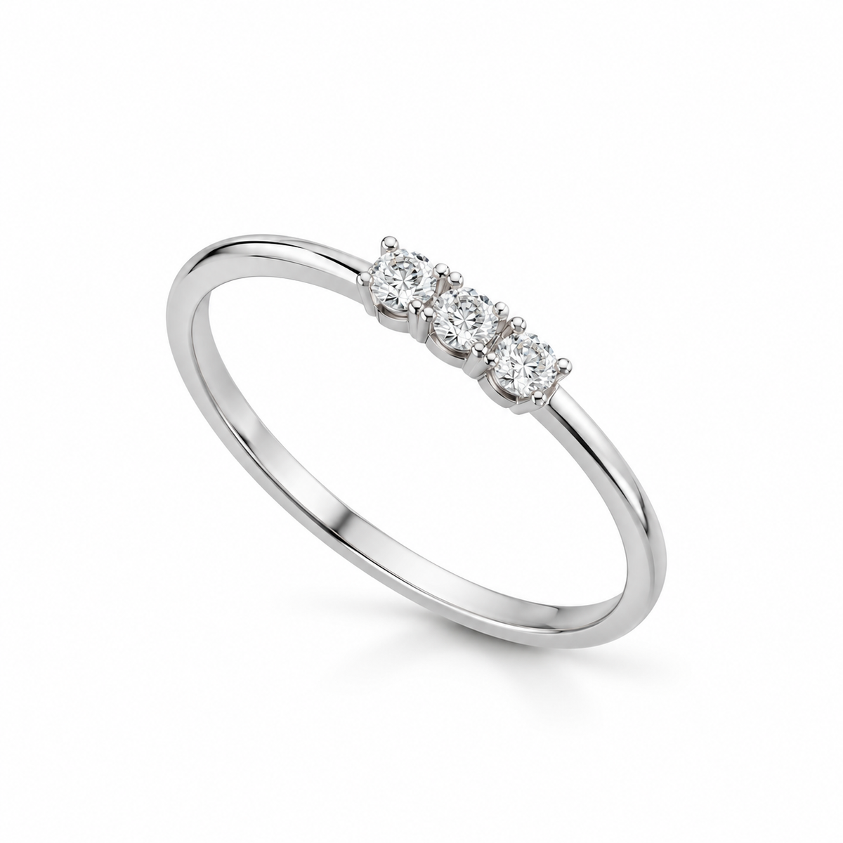 Anello Lucciole in oro 9kt con diamanti 0,16 ct