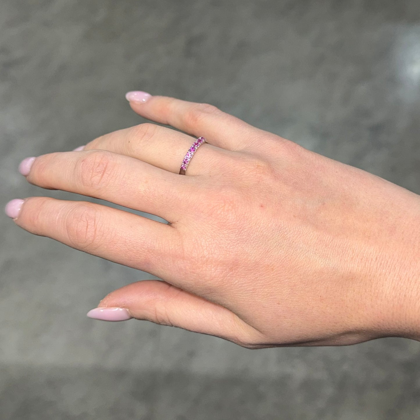 ANELLO BLING COLOUR - Zaffiri Pink